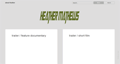 Desktop Screenshot of heathermathews.com