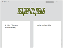 Tablet Screenshot of heathermathews.com